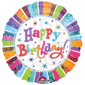 Radiant Happy Birthday Foil Balloon 