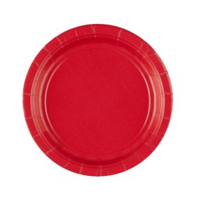 Ruby Red Paper Dessert Plates
