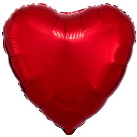 Red Heart Foil Balloon
