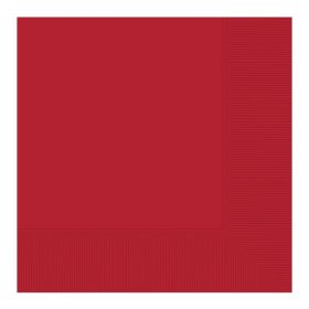 50 Red Party Luncheon Napkins