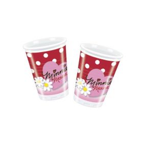 Minnie Mouse Polka Dots Cups 200ml, pk10