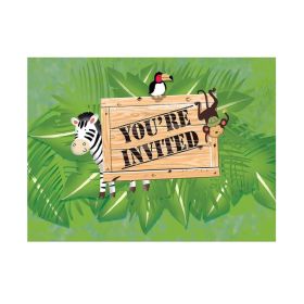 8 Safari Adventure Invitations