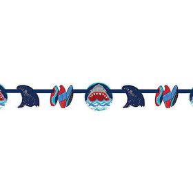 Shark Party Ribbon Banner 1.5m