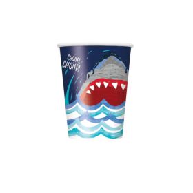 Shark Party Cups 270ml, pk8