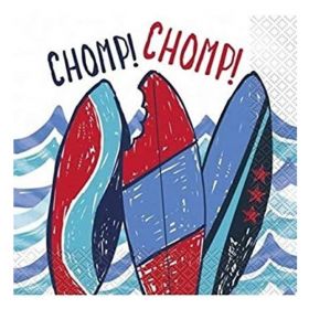 Shark Party Napkins 33cm x 33cm, pk16