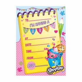 20 Shopkins Party Invitations