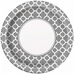 Silver Quatrefoil Dinner Plates