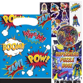 Superhero Slogans Pre Filled Party Bag (no.1), Plastic