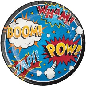 8 Superhero Slogans Dinner Plates