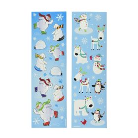 Joyful Snowman Winter Fun Stickers, pk8