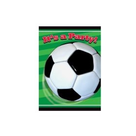 3D Soccer Party Invitations, pk8