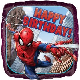Spiderman Happy Birthday Foil Balloon 17"