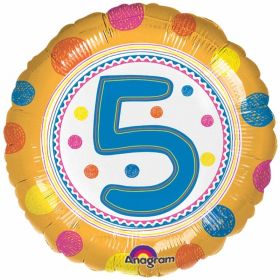 SpotOn 5th Happy Birthday Foil Balloon 17"