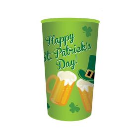 St. Patrick's Day Large Printed Plastic Cup 