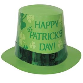 St. Patrick's Card Top Hat with Foil Band