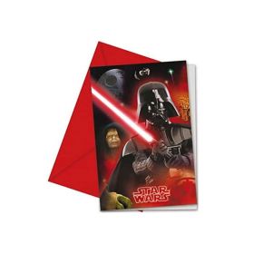 Star Wars Party Invitations, pk6