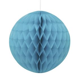 Caribbean Teal Honeycomb Ball Party Decoration 20cm