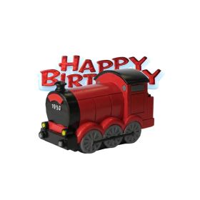 Train Resin Happy Birthday Cake Topper