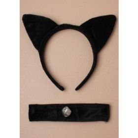 Cat Alice Band and Collar Set