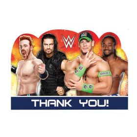 WWE Die-Cut Thank you Cards, pk8