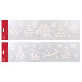 Christmas Large Strip Window Snow Decals