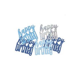 Glitz Blue Happy Birthday Confetti 14g