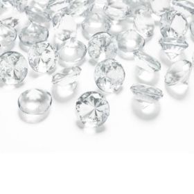 Clear Diamond Confetti 20mm, pk10