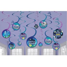 12 Battle Royal Swirl Decorations