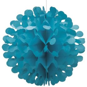 Caribbean Teal Flutter Tissue Paper Ball 30cm