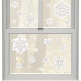 Glitter Snowflake Window Decoration