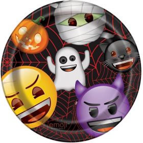 8 Emoji Halloween Dinner Plates