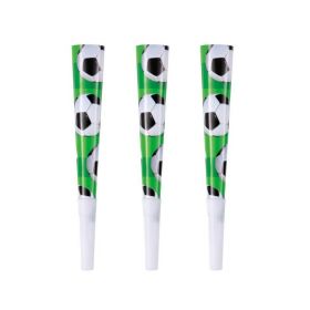 3D Soccer Party Horns, pk6