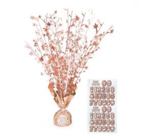 Glitz Rose Gold Balloon Weight Centrepiece