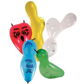 Assorted Shapes & Colours Latex Balloons, pk10