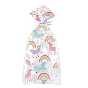 Unicorn & Rainbow Cello Bags, pk20