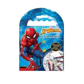 Spiderman Carry Along Colouring Set