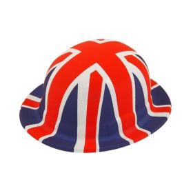 Union Jack Plastic Bowler Hat