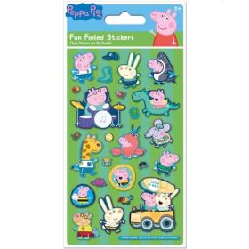 George Pig Green Foil Stickers