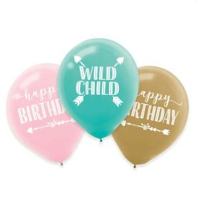 Boho Wild Child Latex Balloons