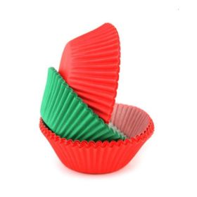 Christmas Red & Green Cupcake Cases