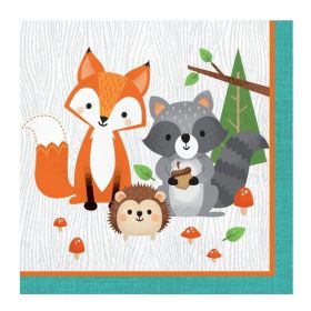 16 Wild Woodland Animals Napkins