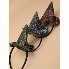 Halloween Glitter Spiders Web Witches Hat