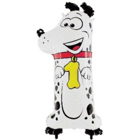 Age 1 Dog Supershape  Balloon 40"