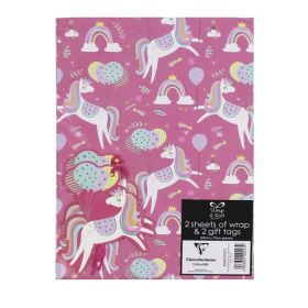 Pink Unicorn Gift Wraps & Gift Tags