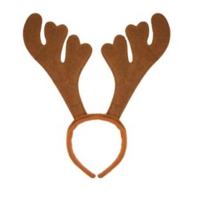 Brown Reindeer Antlers Headband