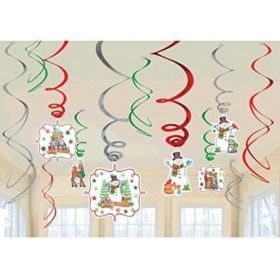 Winter Friends Swirl Decorations