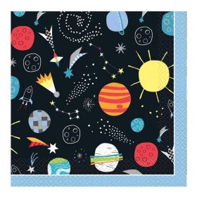 16 Outer Space Party Napkins