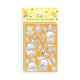 Easter Colouring Stickers, pk4