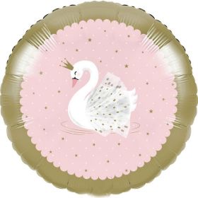 Swan Party Foil Balloon 18"