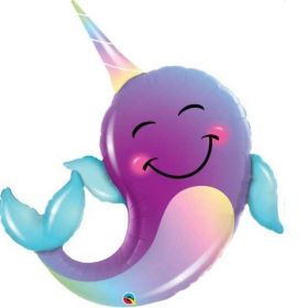 Narwhal Supershape Foil Balloon 40"